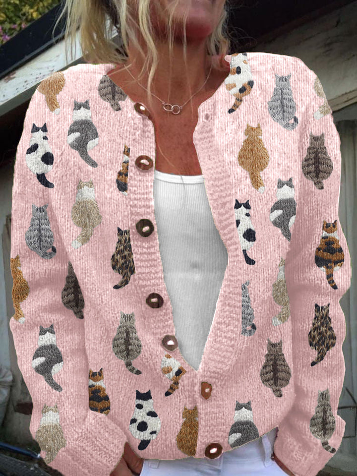Beverly | Cozy Cat Cardigan