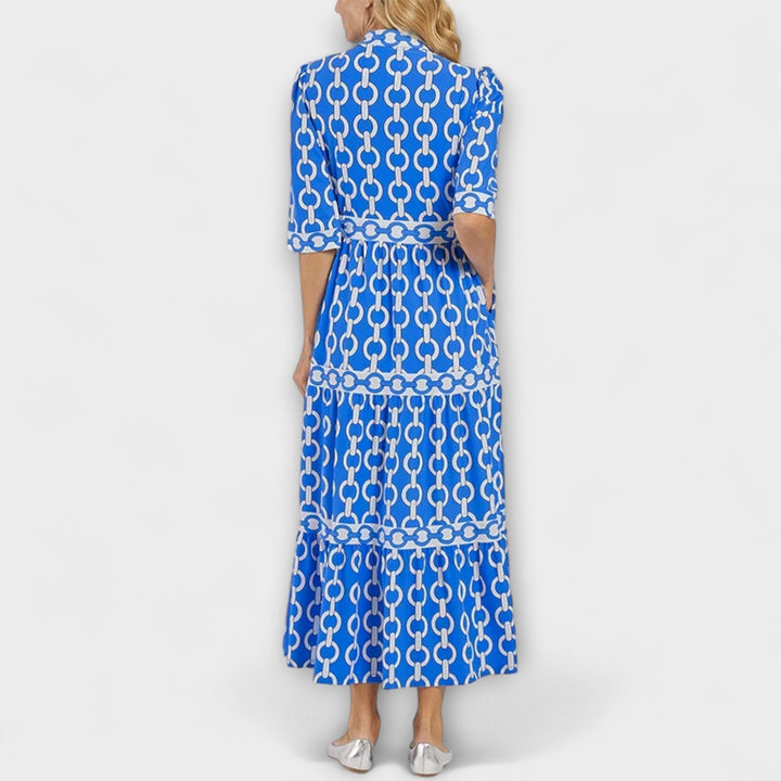 Elvira – Midi Dress with Chain Pattern