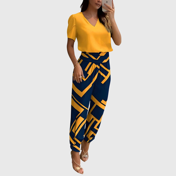 Jennifer | Women's Stylish Blouse And Trousers Set