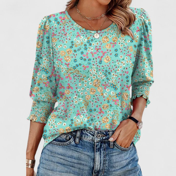 Solara | Women's Elegant Smocked Top