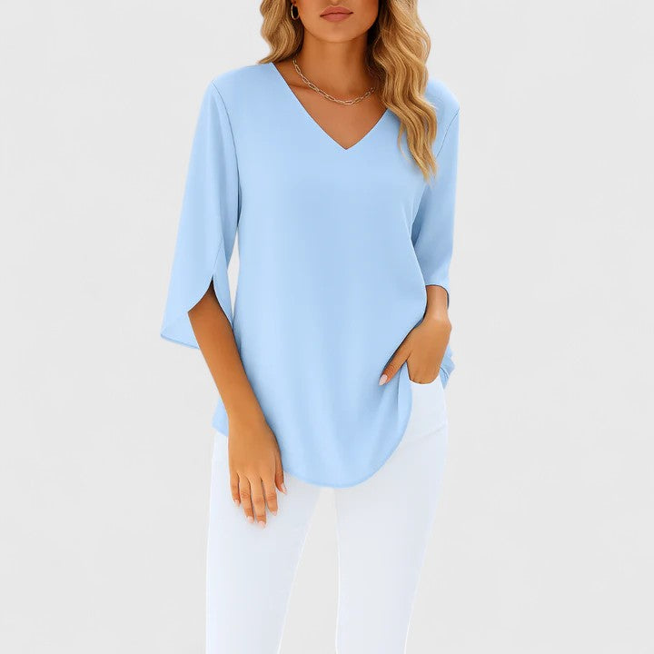 Violetta | Women's Sophisticated V-Neck Blouse
