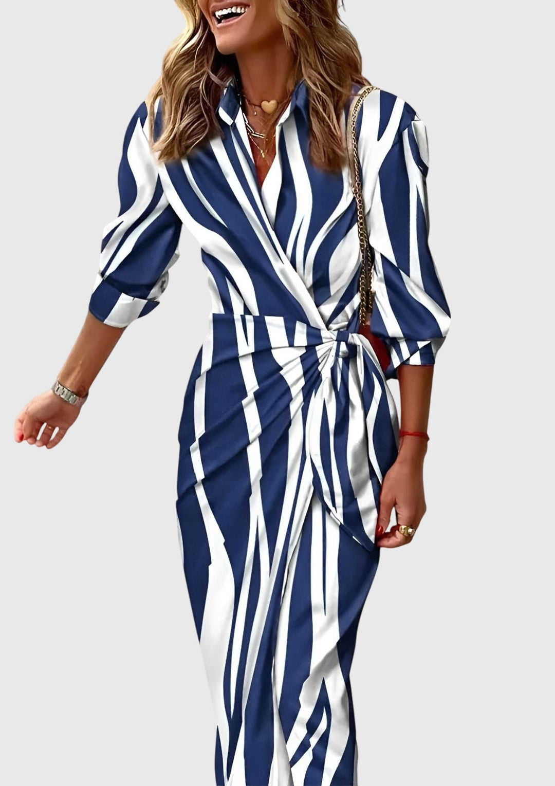 Everly | Women's Elegant Wrap Dress With Print
