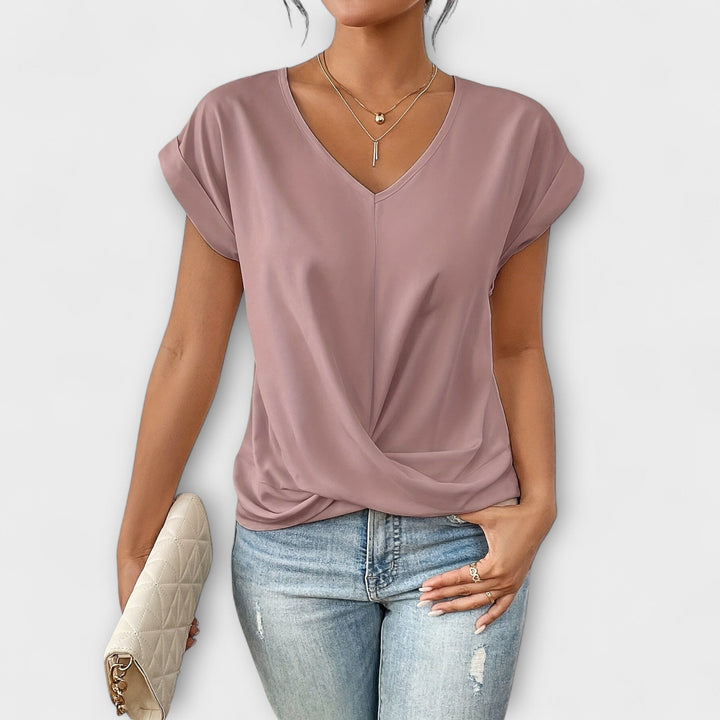 Carlinda | Women's Elegant V-Neck Top