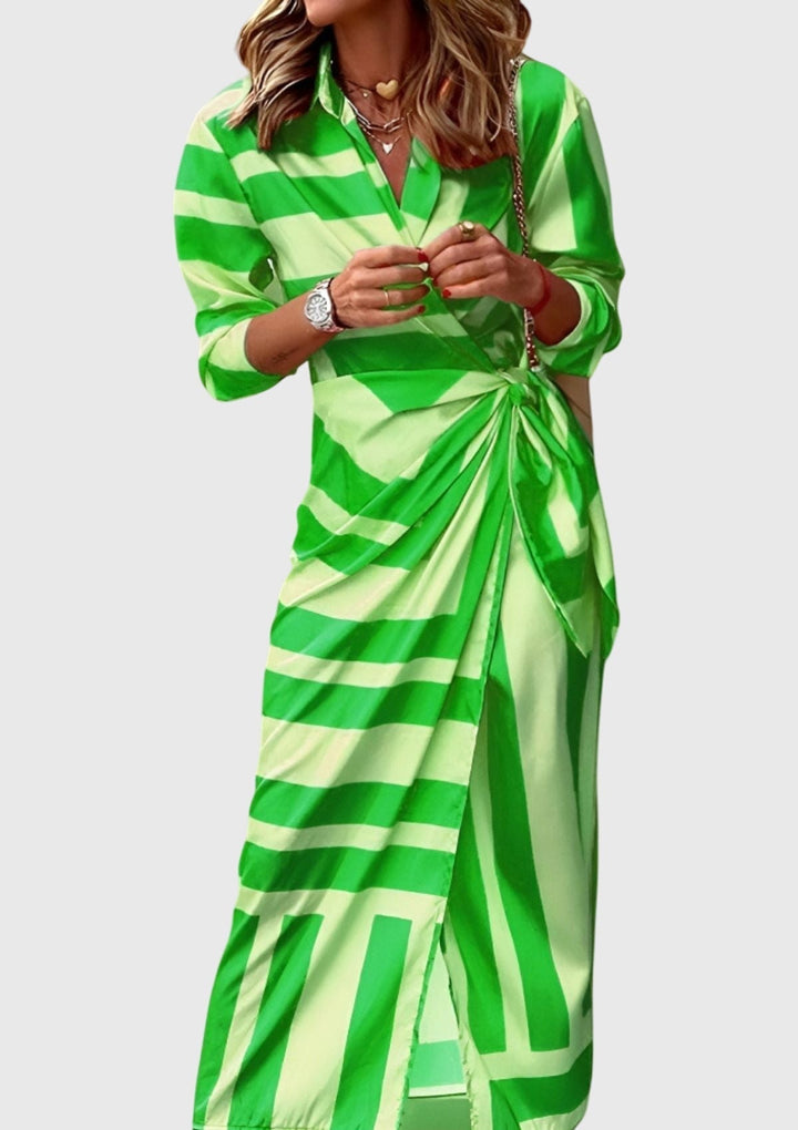 Everly | Women's Elegant Wrap Dress With Print