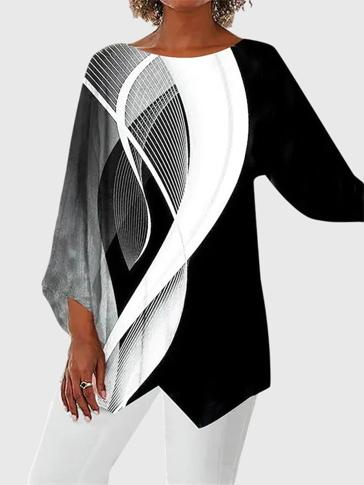 Alayah | Women's Elegant Crew Neck Top