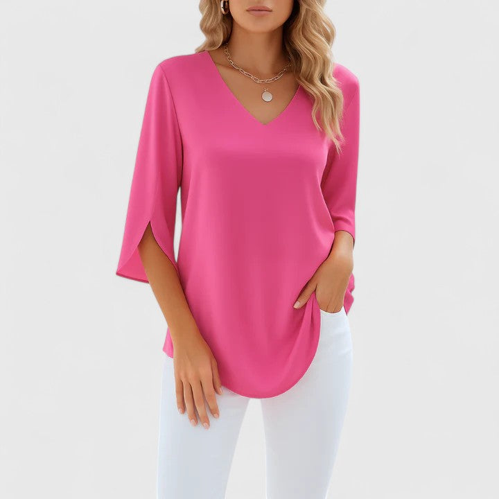 Violetta | Women's Sophisticated V-Neck Blouse