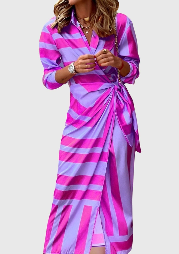 Everly | Women's Elegant Wrap Dress With Print