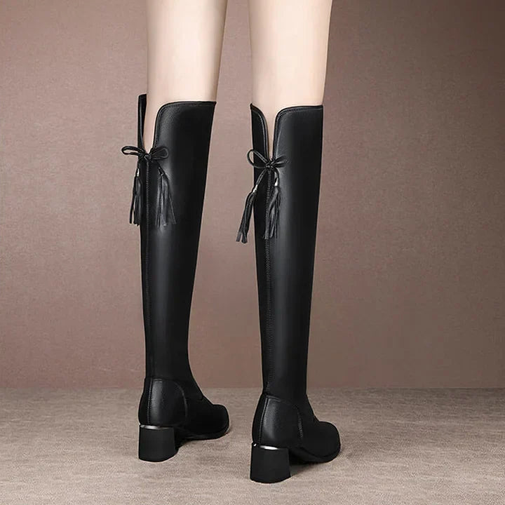 Nikka – Over-the-Knee Warm Stretch Boots