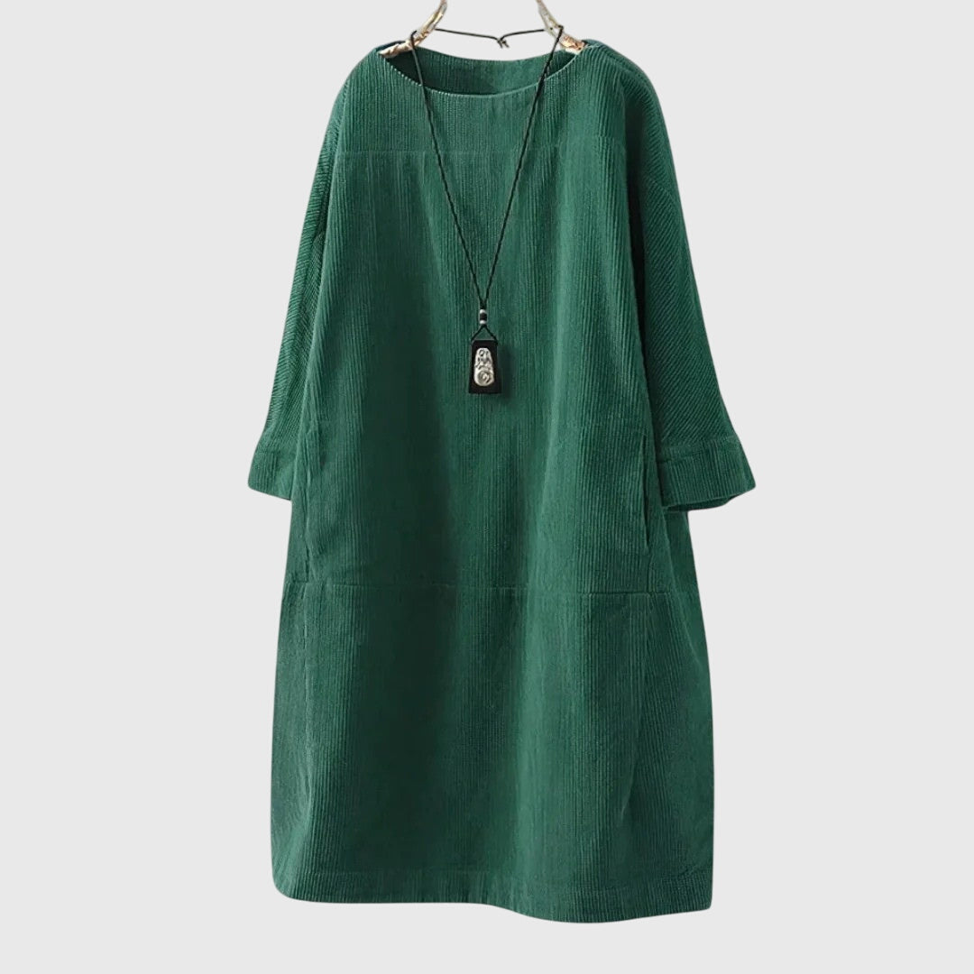 Grace | Women's Relaxed Corduroy Midi Dress
