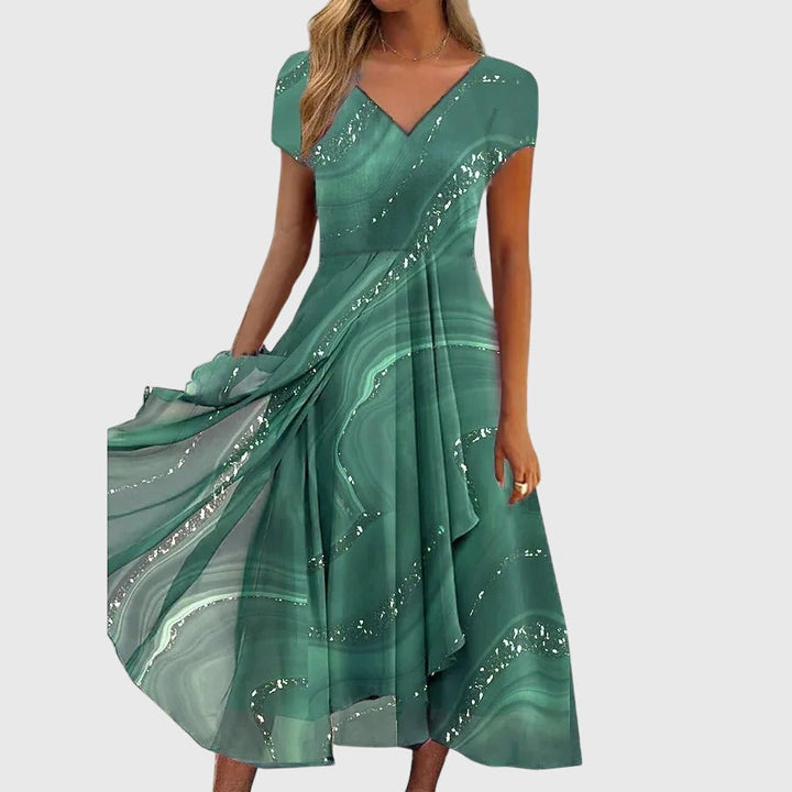 Aubrielle | Women's Flowing Midi Dress