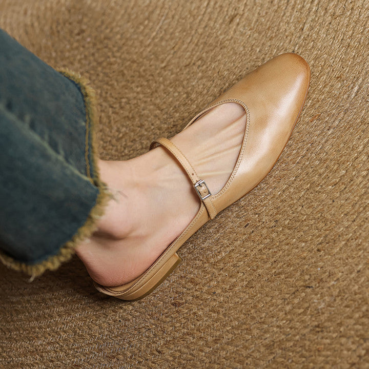 Selma | Women's Mary-Jane Leather Mules