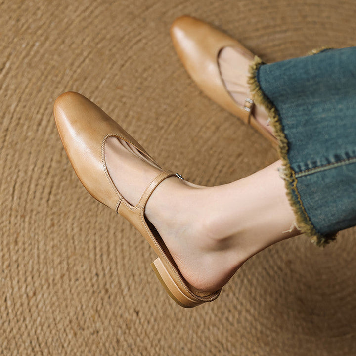Selma | Women's Mary-Jane Leather Mules