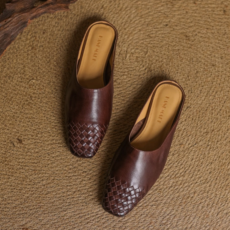 Arden | Women's Woven Leather Mules