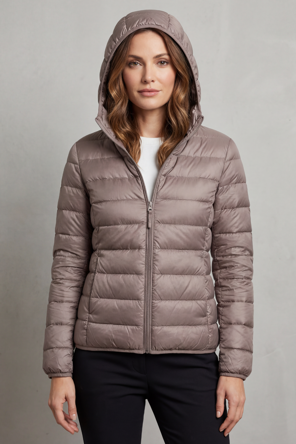 Aela | Women's Ultra Light Packable Hooded Puffer Jacket