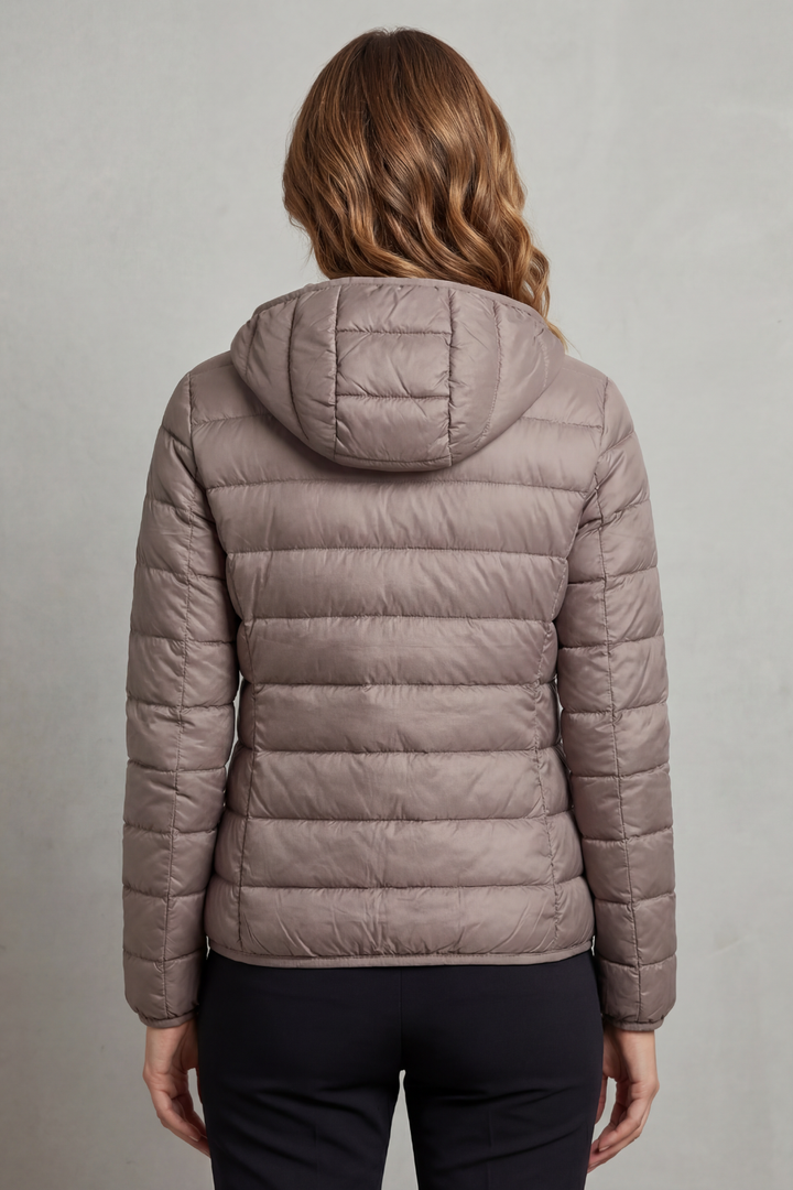 Aela | Women's Ultra Light Packable Hooded Puffer Jacket
