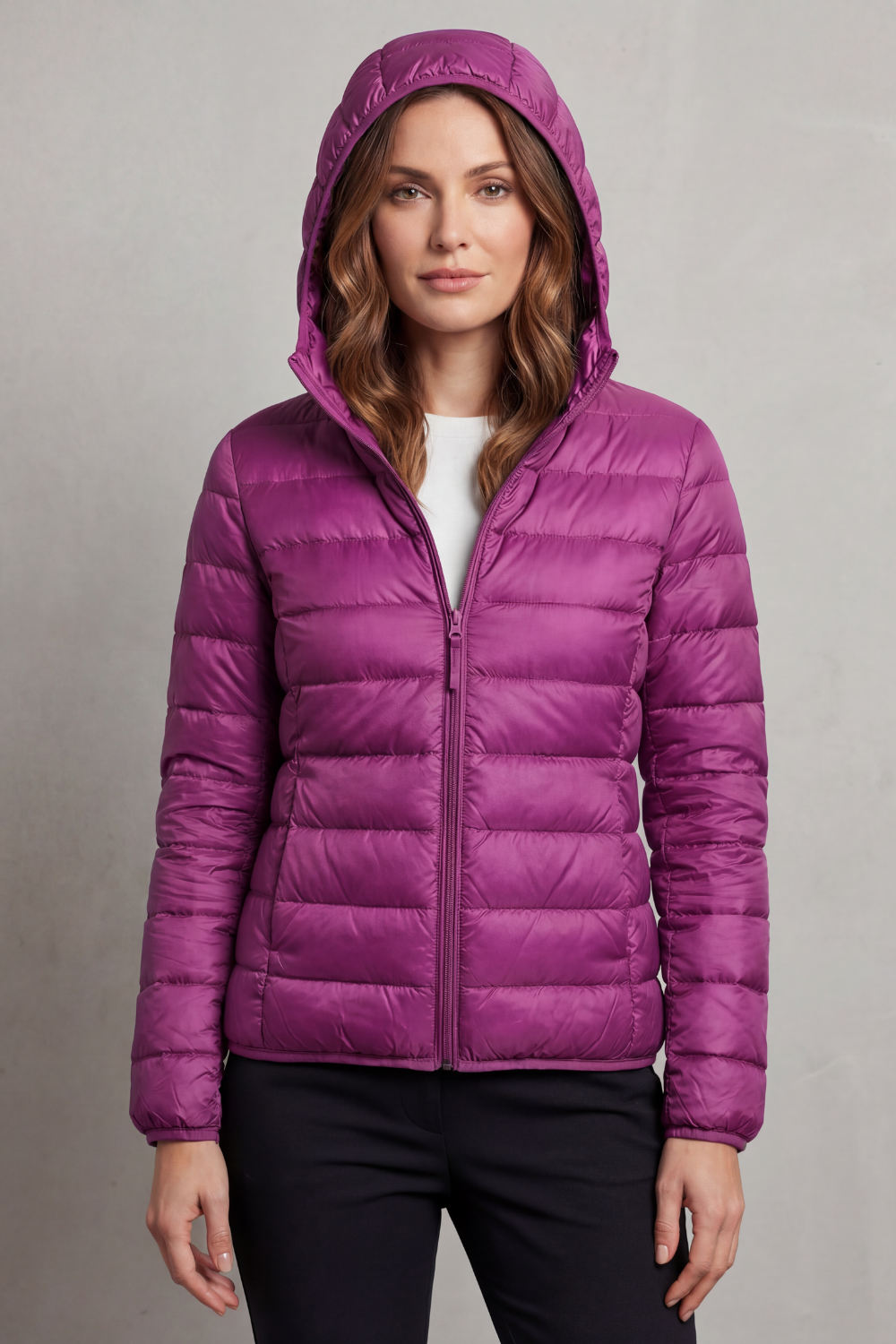 Aela | Women's Ultra Light Packable Hooded Puffer Jacket