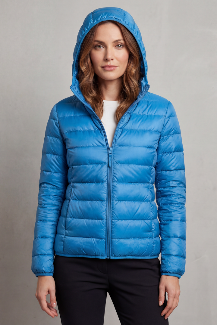 Aela | Women's Ultra Light Packable Hooded Puffer Jacket