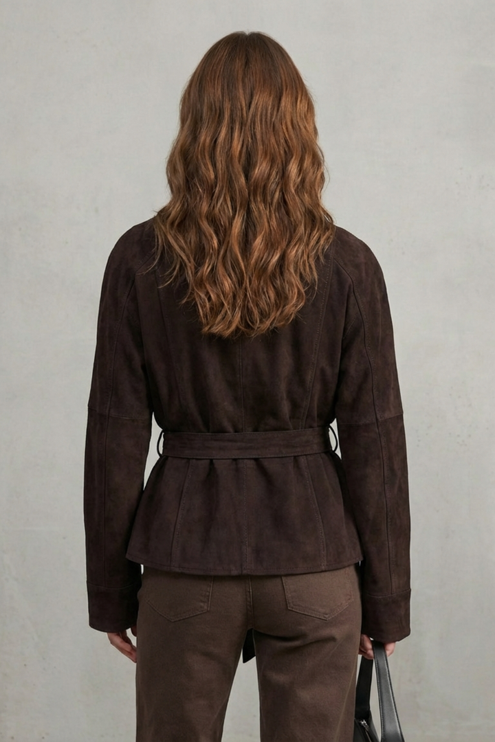 Alette | Women's Cropped Double-Breasted Wool Jacket French Elegance