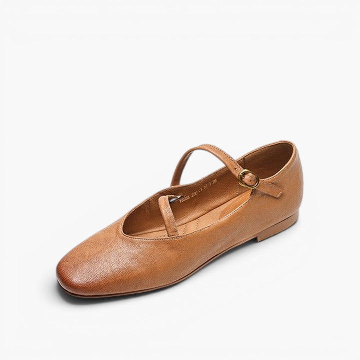 Aurelle | Women's Strap Leather Mary-Jane