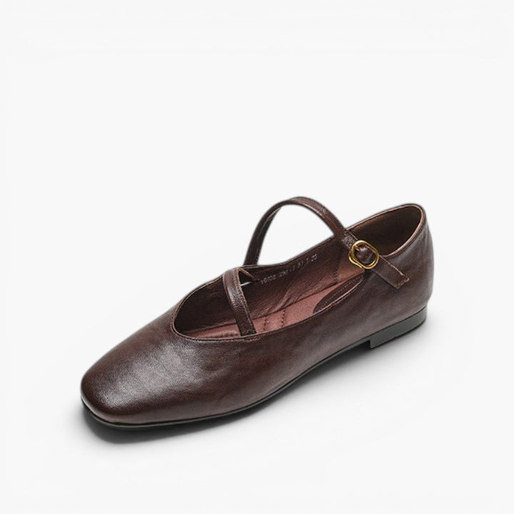 Aurelle | Women's Strap Leather Mary-Jane
