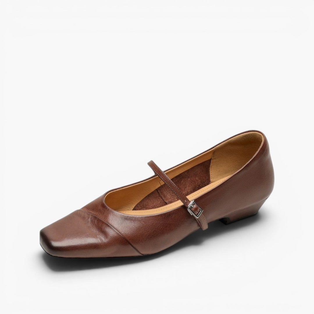 Aurette | Women's Leather Mary Jane Flats
