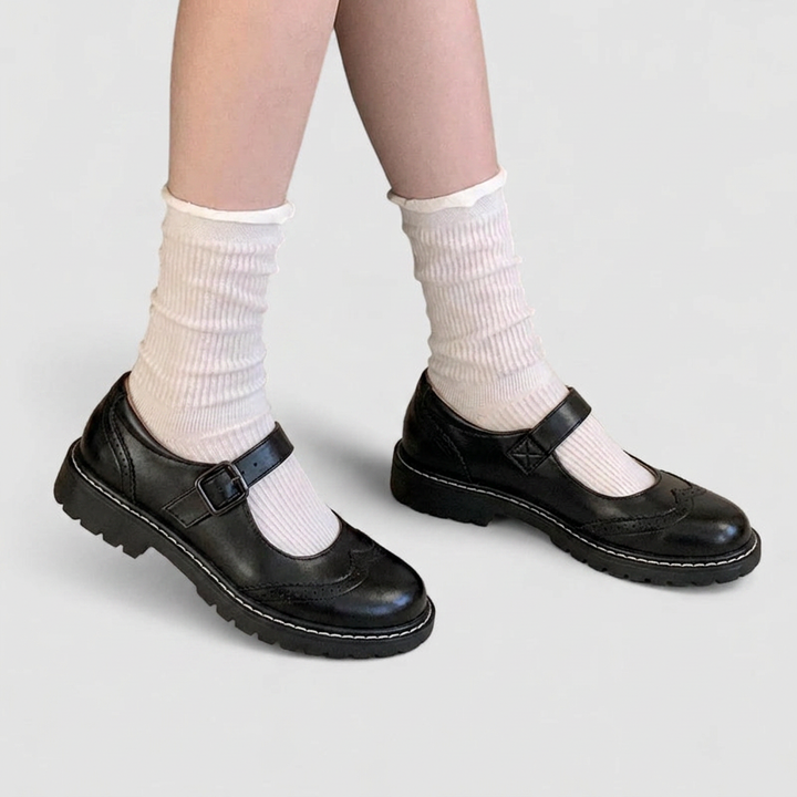 Auryzhel | Women's Orthopaedic Vintage Brogue Mary Jane Shoes