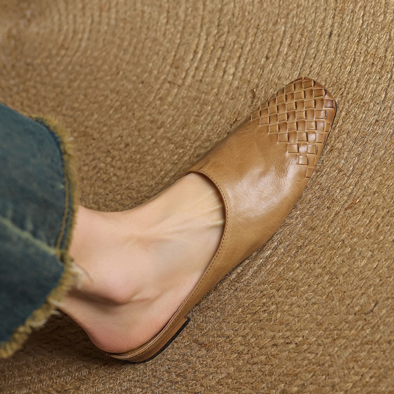 Arden | Women's Woven Leather Mules