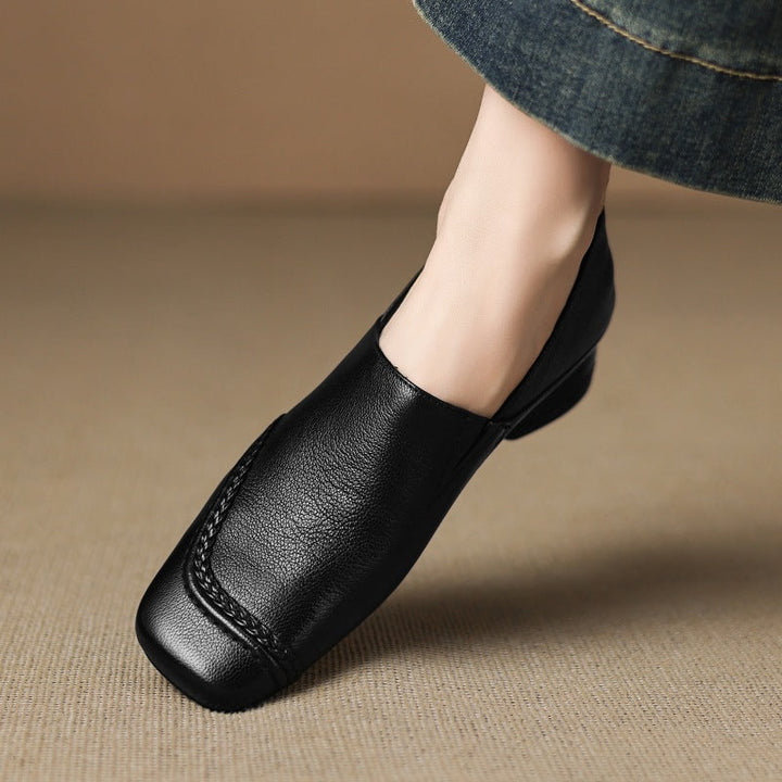 Marquette | Women's Square-Toe Leather Slip-On