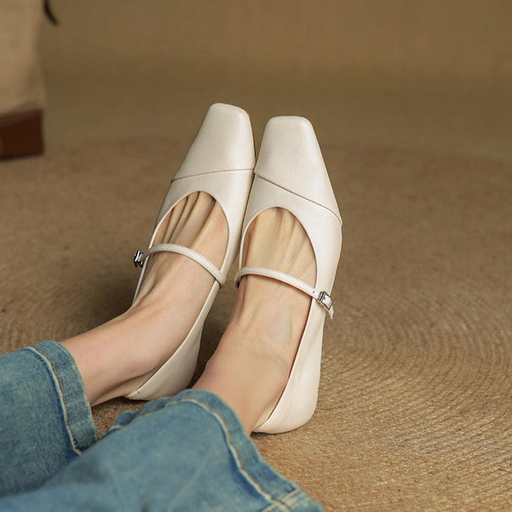Aurette | Women's Leather Mary Jane Flats