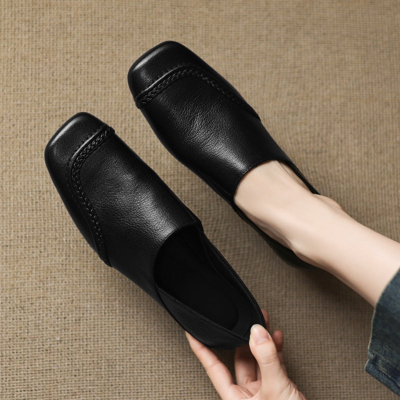 Marquette | Women's Square-Toe Leather Slip-On