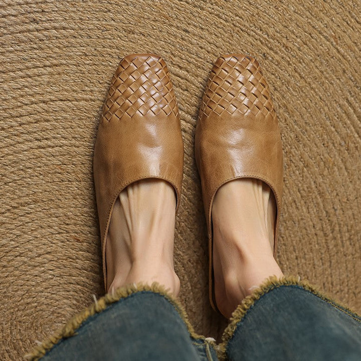 Arden | Women's Woven Leather Mules