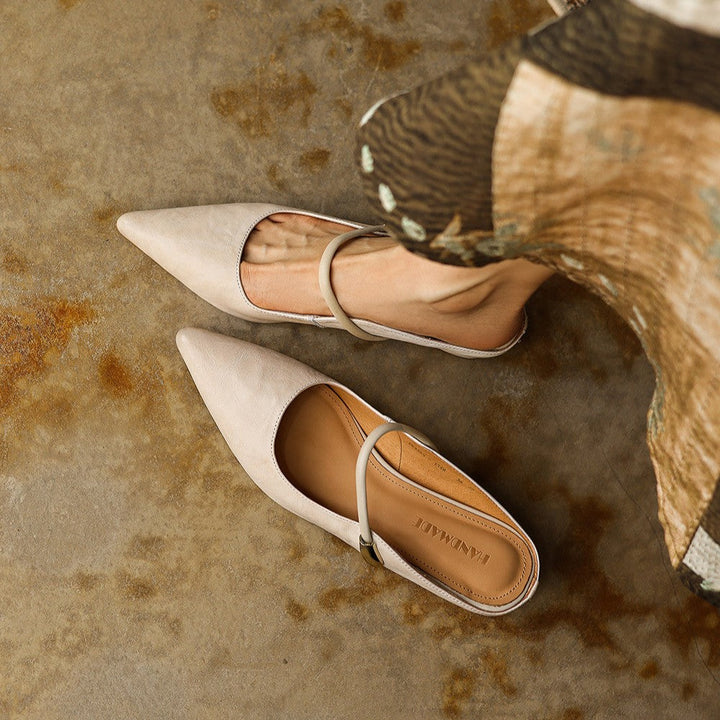 Liora | Women's Sculpt Leather Mules