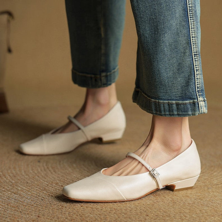 Aurette | Women's Leather Mary Jane Flats