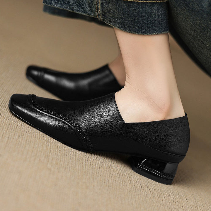 Marquette | Women's Square-Toe Leather Slip-On