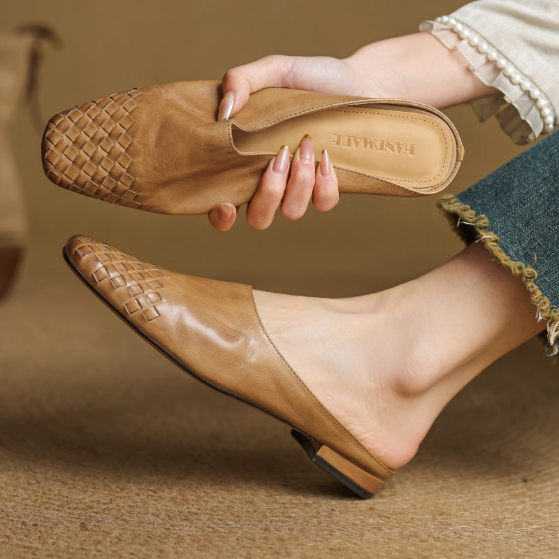 Arden | Women's Woven Leather Mules
