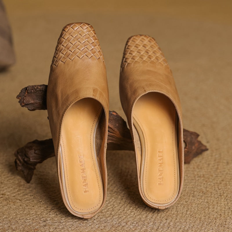 Arden | Women's Woven Leather Mules