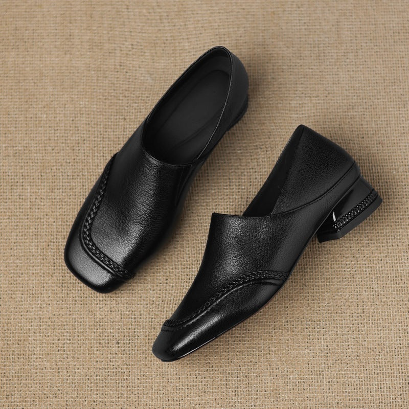 Marquette | Women's Square-Toe Leather Slip-On