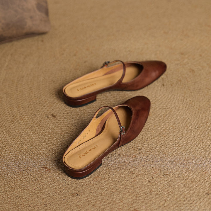 Selma | Women's Mary-Jane Leather Mules
