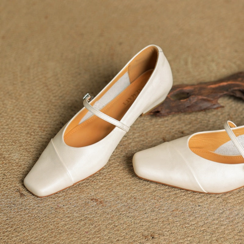 Aurette | Women's Leather Mary Jane Flats