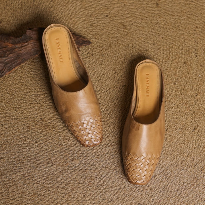 Arden | Women's Woven Leather Mules
