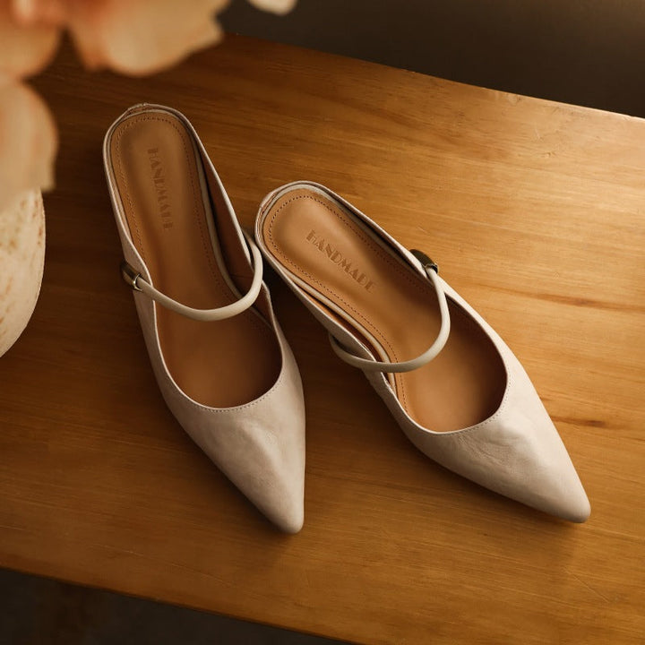 Liora | Women's Sculpt Leather Mules