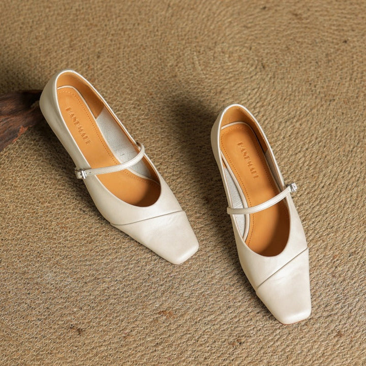 Aurette | Women's Leather Mary Jane Flats