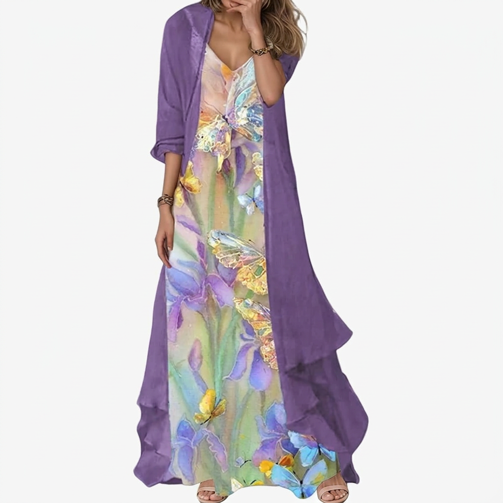 Bryleigh | Women's Elegant Maxi Dress Two-Piece Set