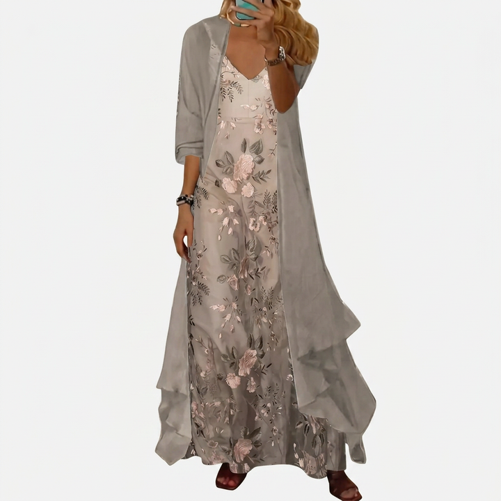 Bryleigh | Women's Elegant Maxi Dress Two-Piece Set
