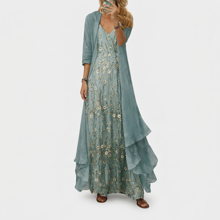 Bryleigh | Women's Elegant Maxi Dress Two-Piece Set