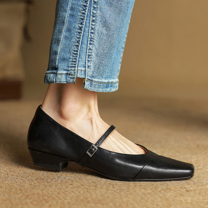Aurette | Women's Leather Mary Jane Flats