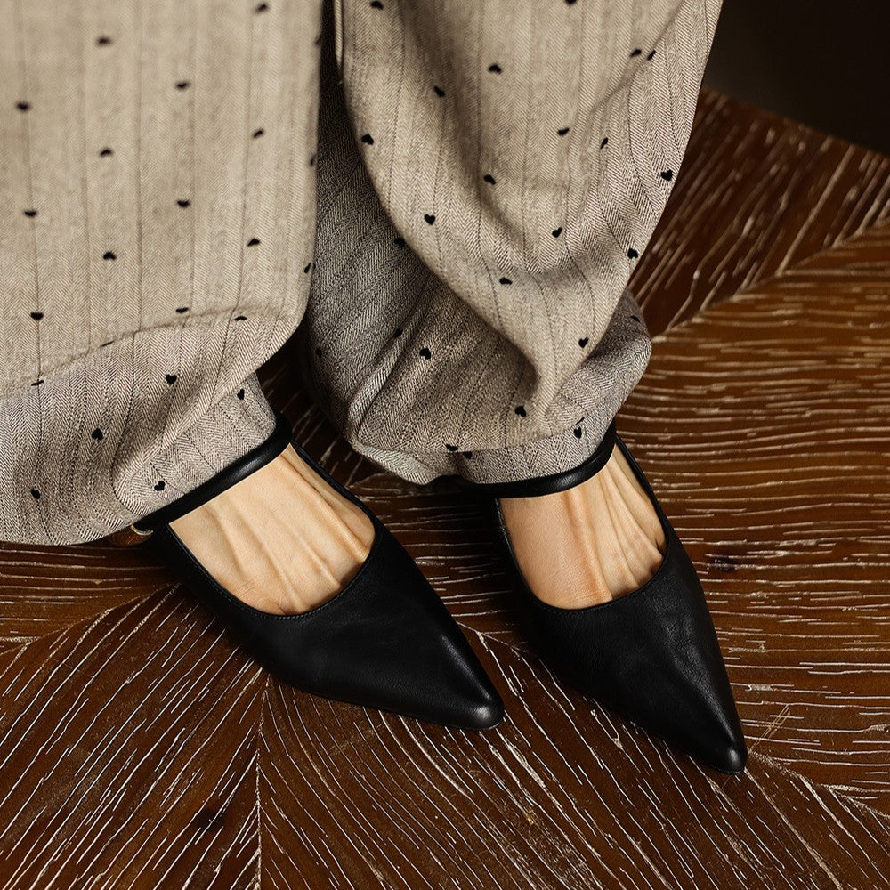 Liora | Women's Sculpt Leather Mules
