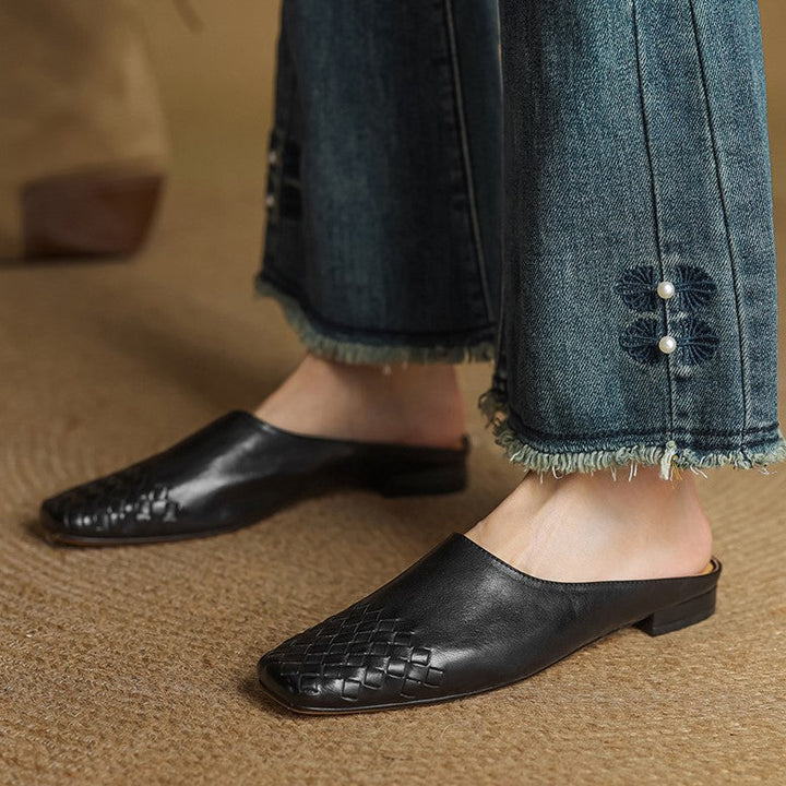 Arden | Women's Woven Leather Mules