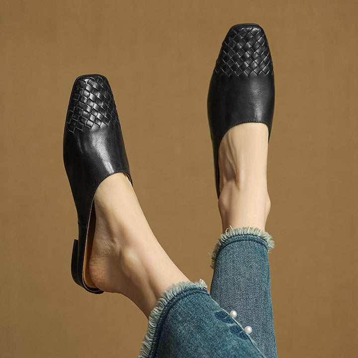 Arden | Women's Woven Leather Mules