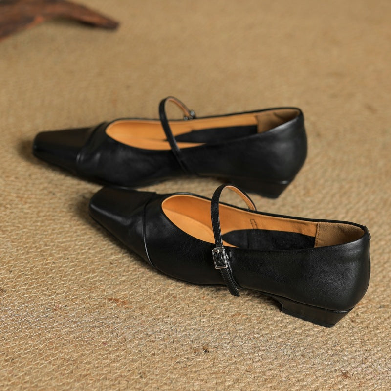 Aurette | Women's Leather Mary Jane Flats